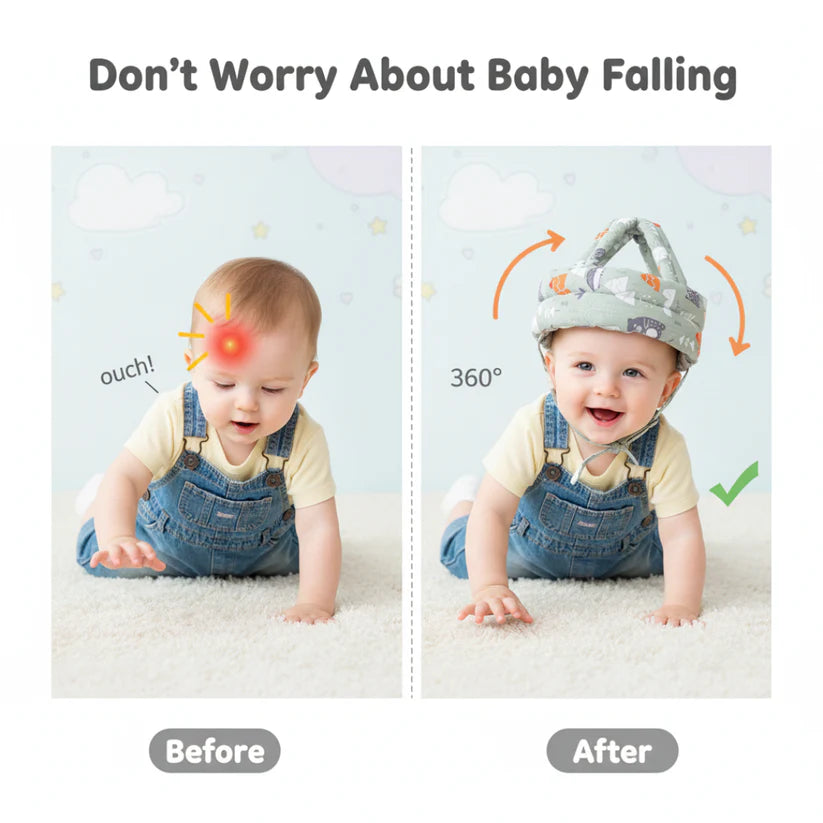 Baby Safety Helmet – Adjustable 360° Protection