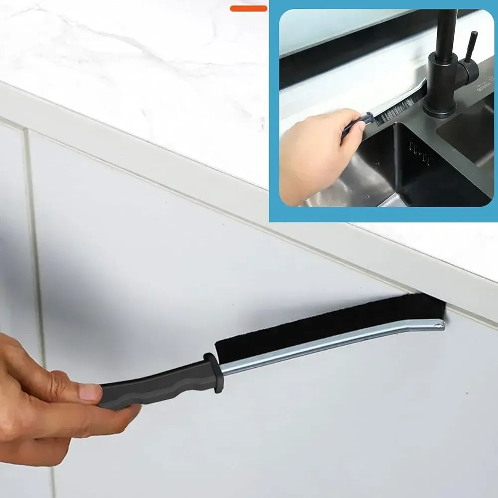 Set of 2 Gap Cleaning Brushes – Hard Bristle Crevice and Grout Cleaning Brush for Bathroom, Kitchen, Tile, and Dead Angles – Durable Narrow Cleaning Tool
