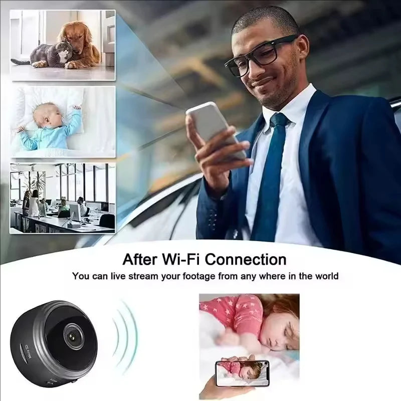 A9 Mini Wireless WiFi Camera – 1080P HD Result | Night Vision | Motion Detection | Magnetic Mount | Free Delivery