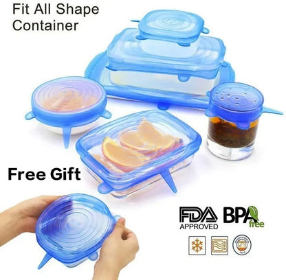 Combo Offer Buy Oil Frying Pot with Basket Get 6pcs Silicon Stretch Lids Free (Save Rs800 Now)