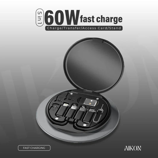 TechMate (5 in 1 Charger, SIM Tool & Holder)